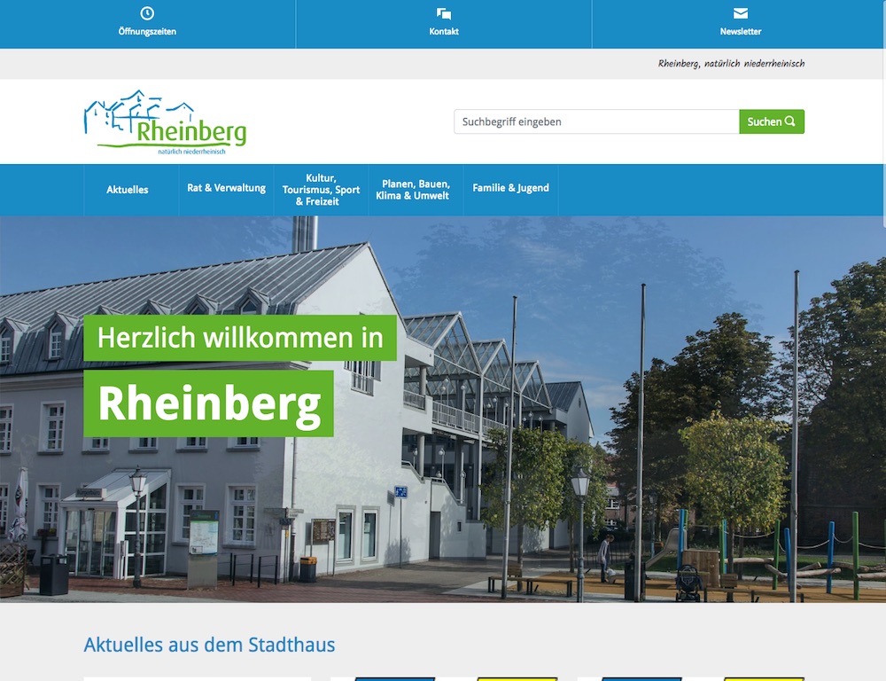 Homepage der Stadt Rheinberg